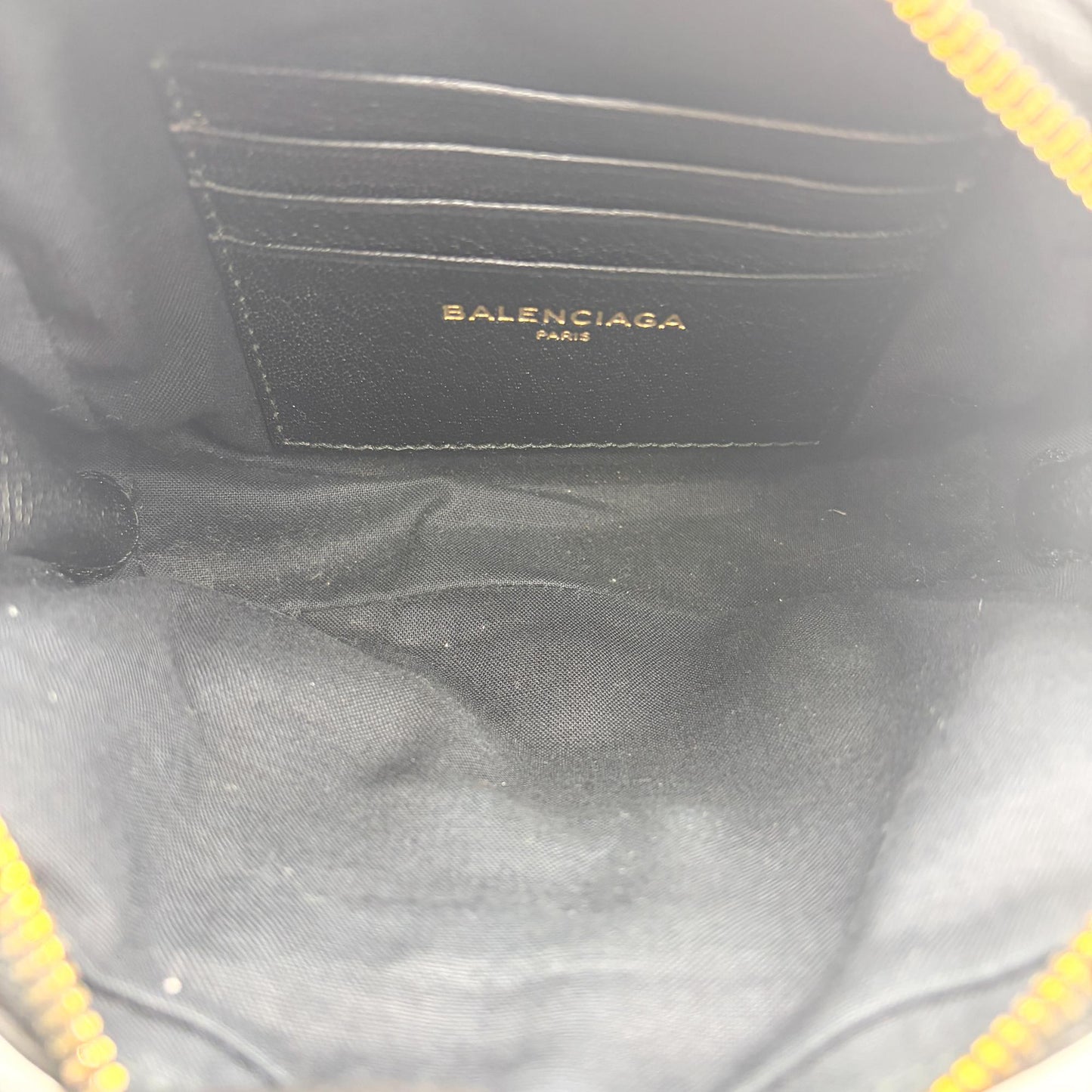 Balenciaga Classic Metallic Edge Reporter XS Black Gold Hardware