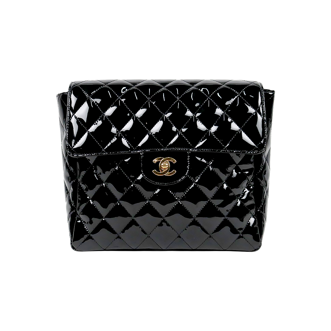 Chanel Black Faden Backpack