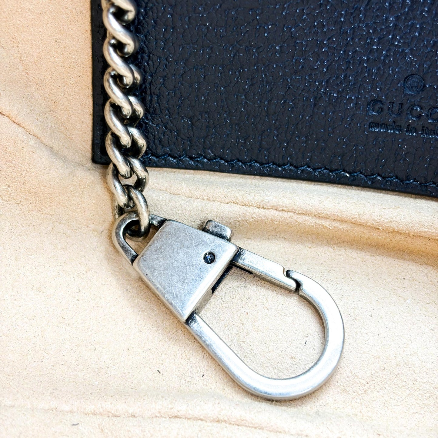 Gucci Ophidia Small GG Supreme Half Moon Shoulder Bag Blue Ivory