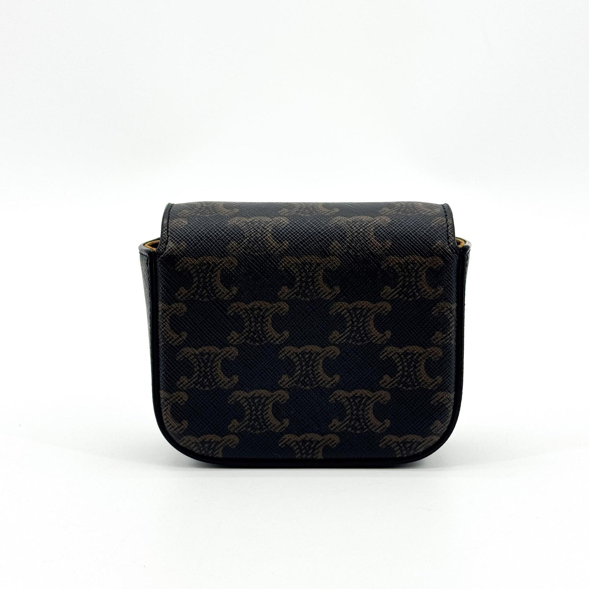 Celine Mini Triomphe Triomphe Canvas Tan