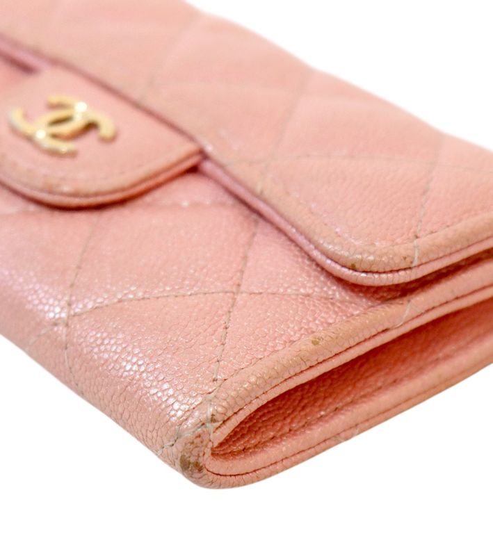 Chanel Pink Classic Card Wallet