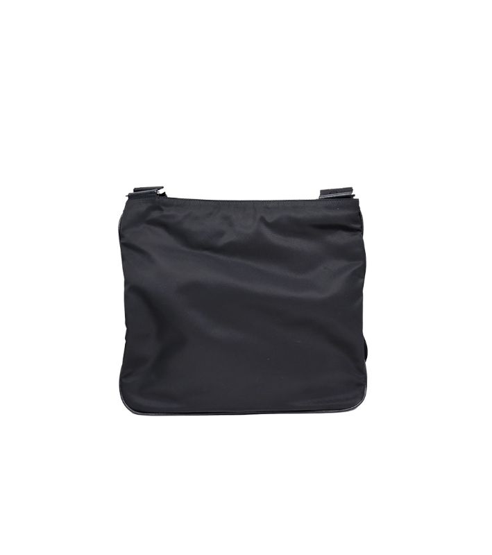 Prada Black Re-Nylon Messenger Crossbody Bag