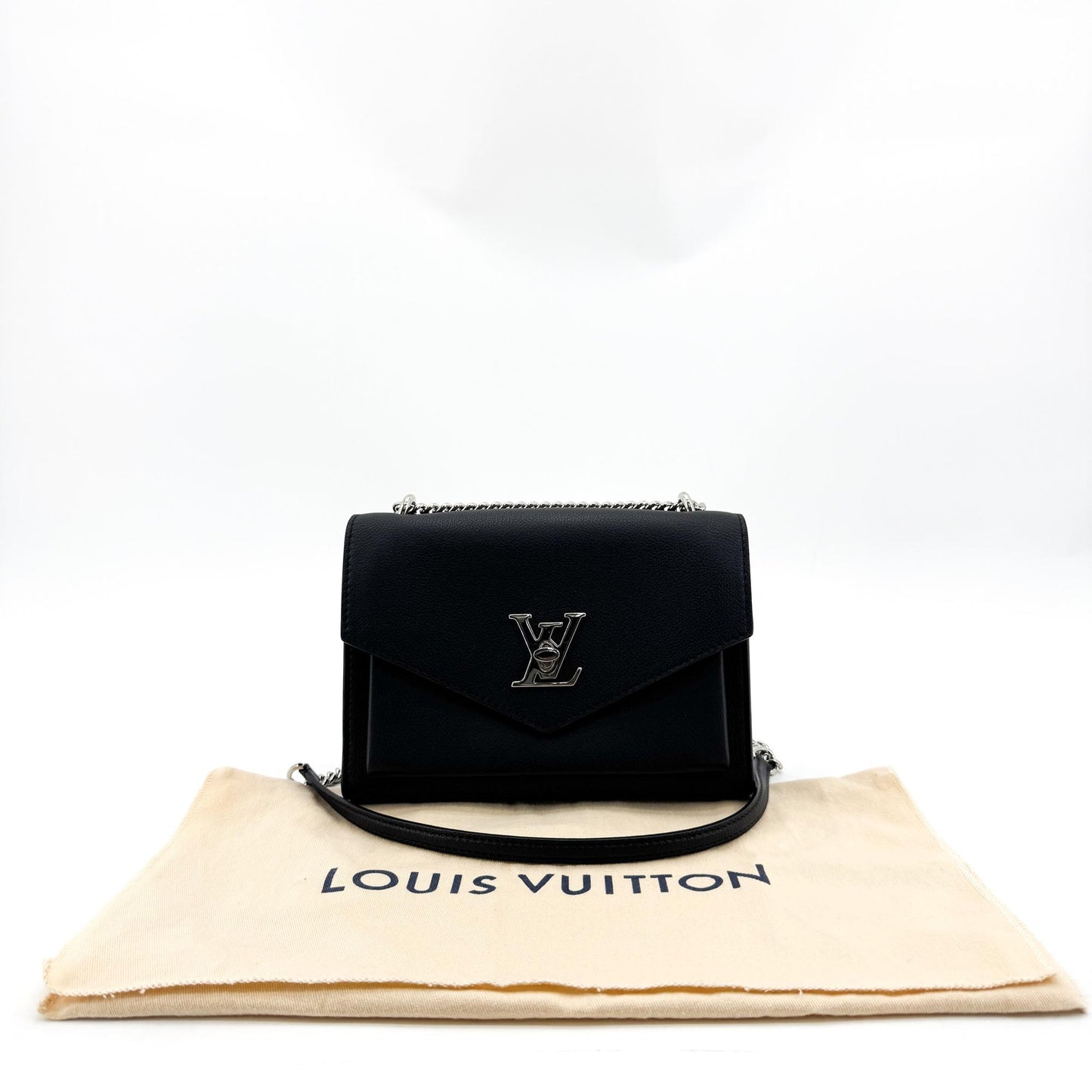 Louis Vuitton MyLockMe BB Black Silver Hardware
