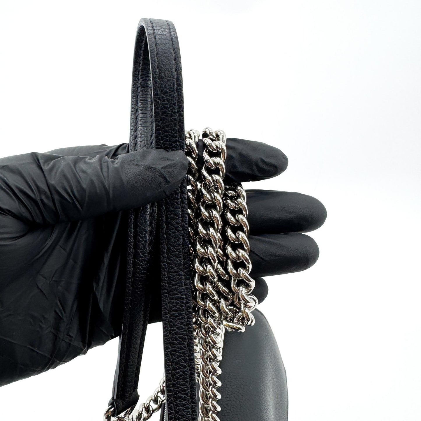 Louis Vuitton MyLockMe BB Black Silver Hardware