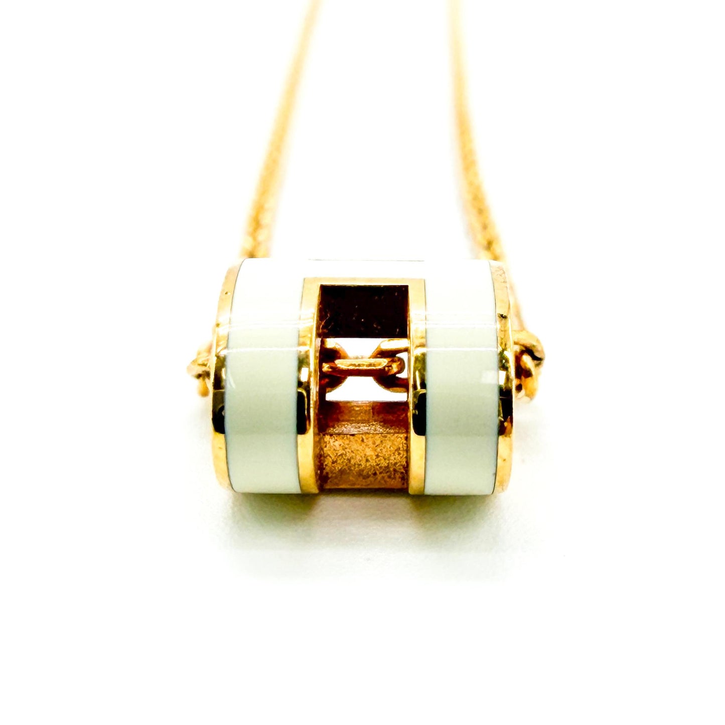 Hermès Pop H Pendant Necklace White Gold