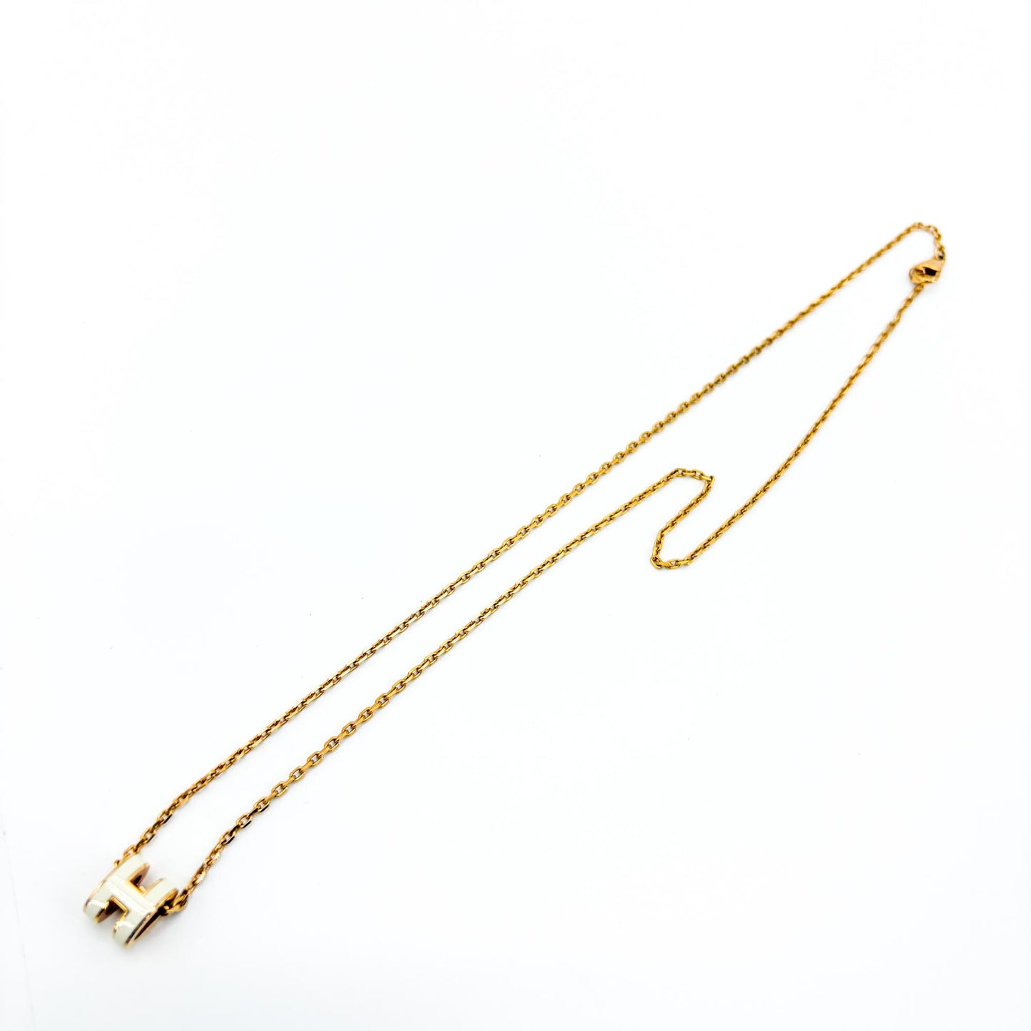 Hermès Pop H Pendant Necklace White Gold