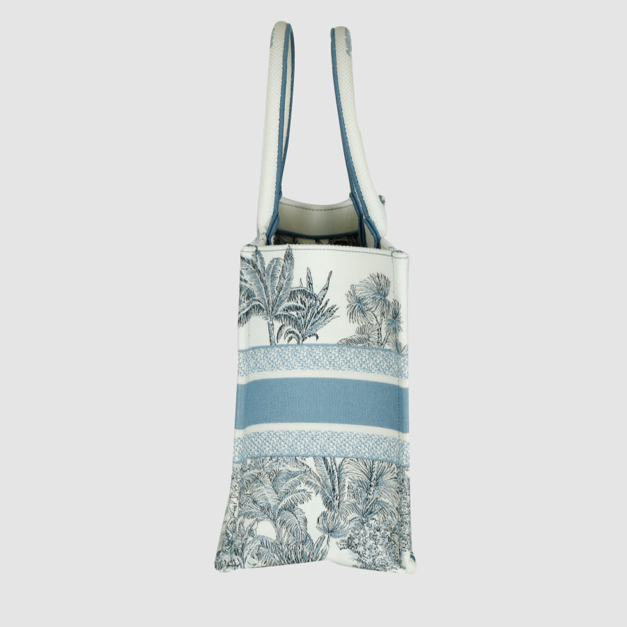 Medium Riviera Palm Embroidered Book Tote Bag 36