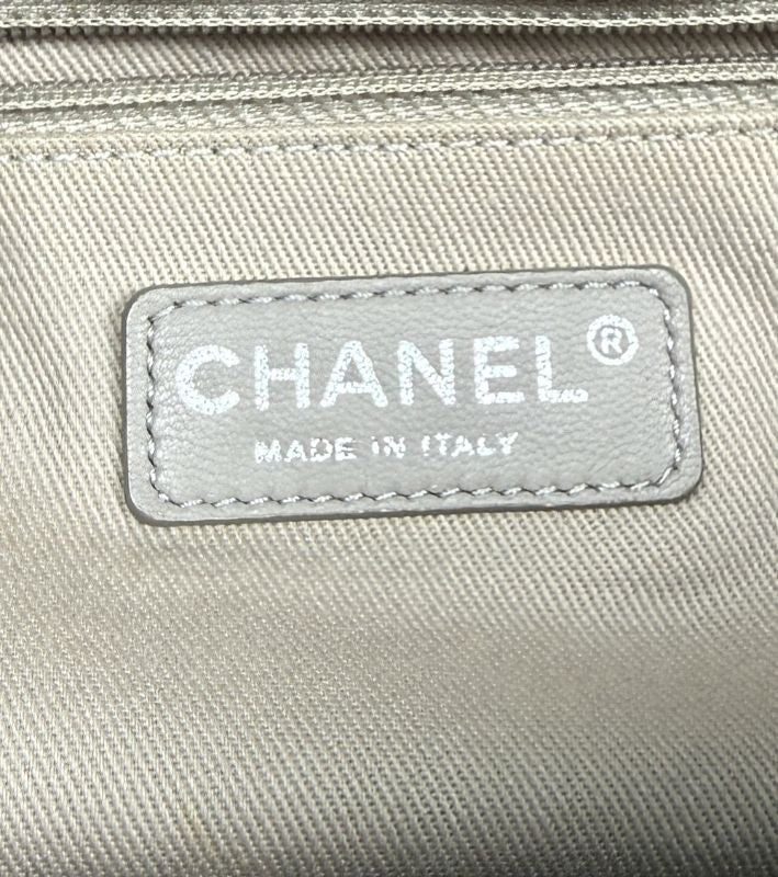 Chanel Gray Big CC Wild Stitch 2-Way Bag