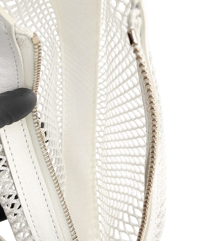Chanel White Mesh Hobo Shoulder Bag