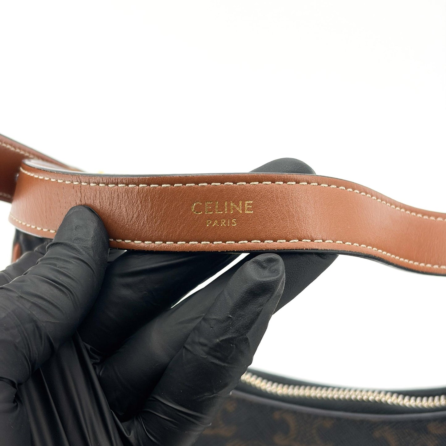 Celine Medium Ava Bag Triomphe Canvas Tan