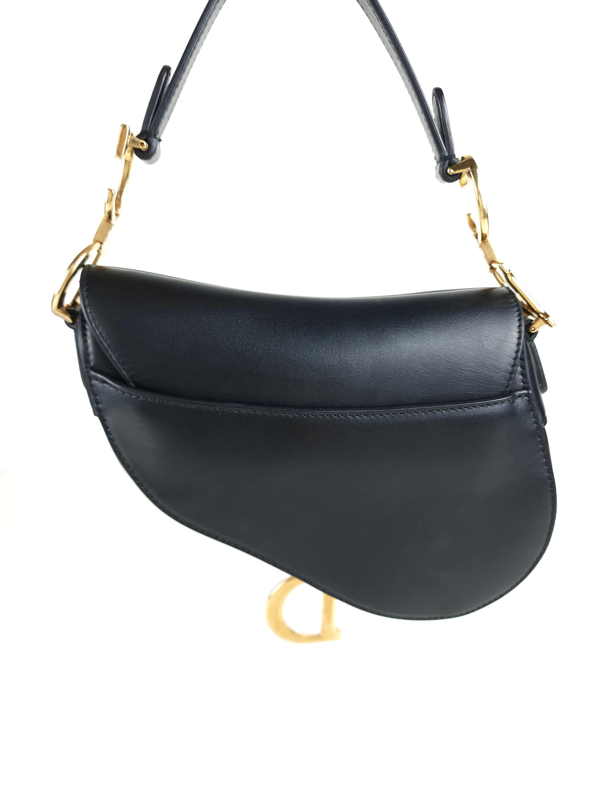 Mini saddle leather shoulder bag
