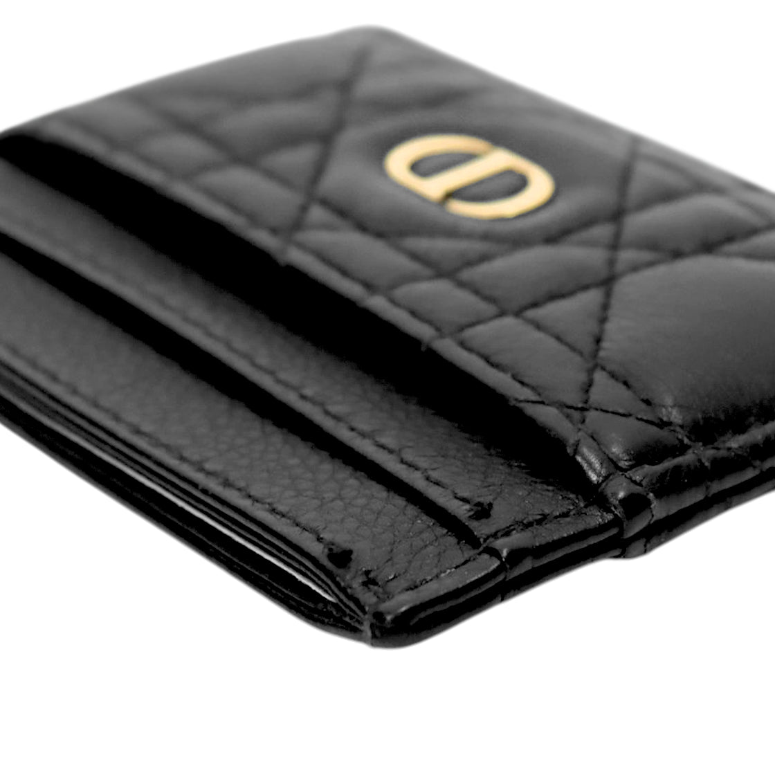 Dior Black Caro Card Holder Wallet