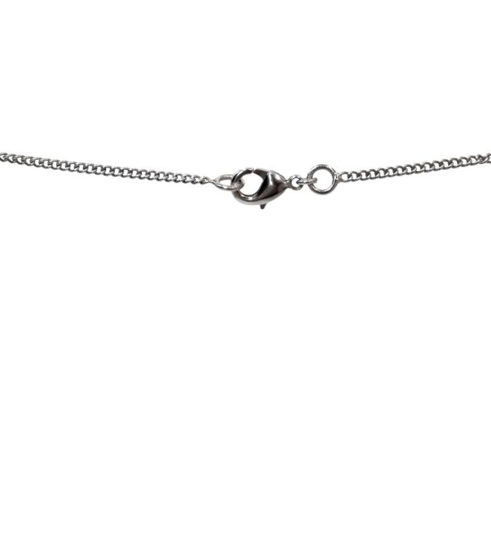 Chanel Cubic CC Silver Necklace