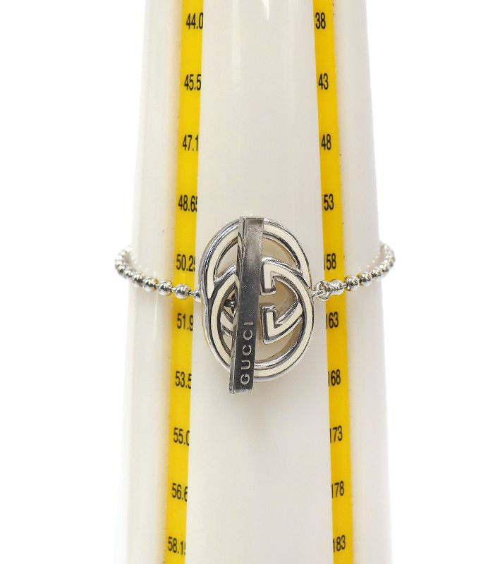 Gucci Interlocking G Bar Silver Bracelet