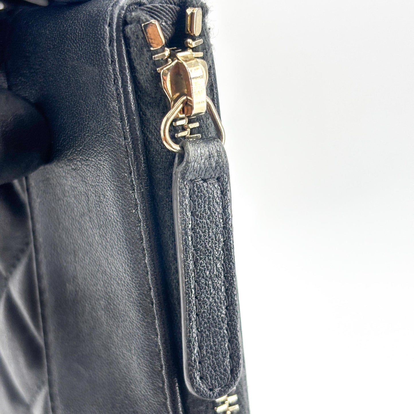 Chanel CC Turnlock Quilted OK Case Clutch Bag Navy Gold Hardware