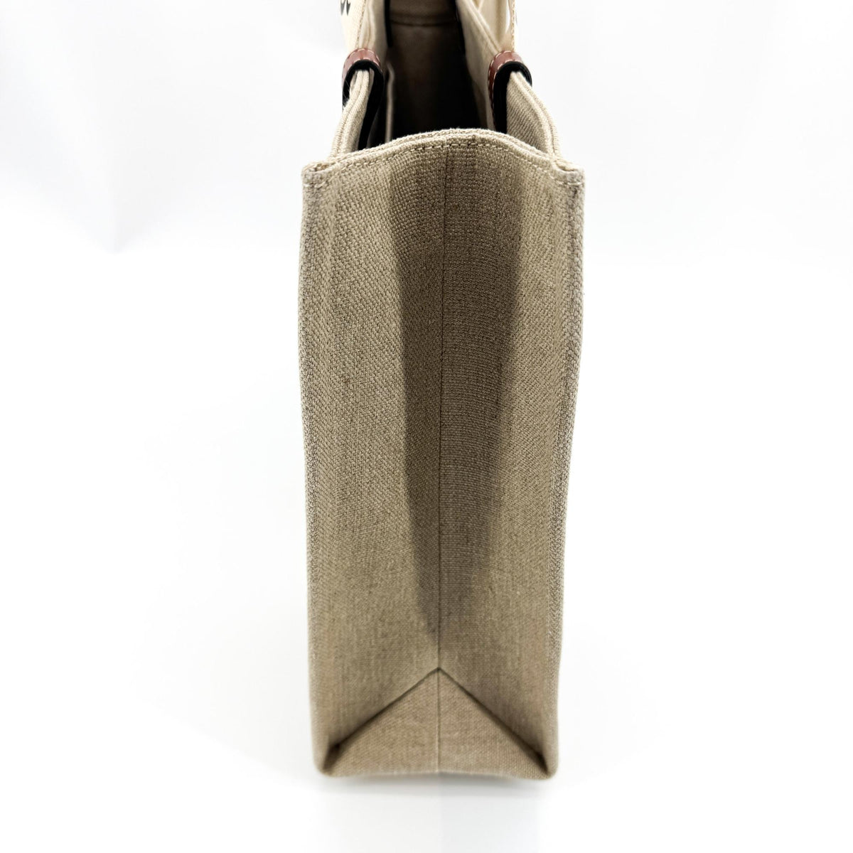 Chloé Woody Medium Tote Bag Beige Brown