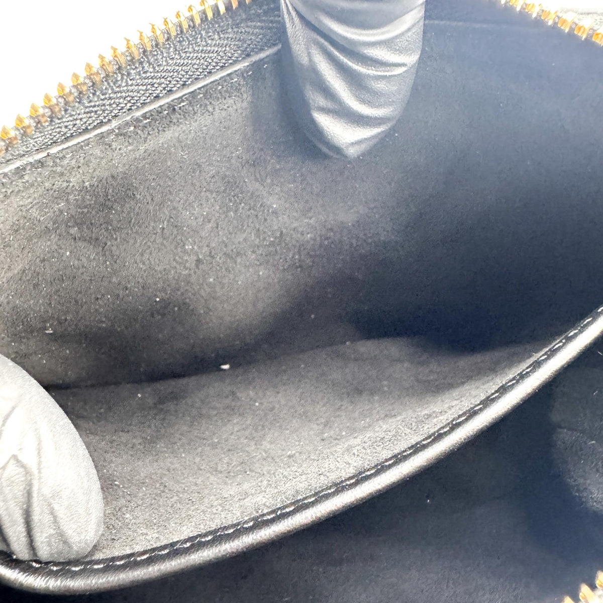 Celine Medium Ava Triomphe Bag Calfskin Black Gold Hardware