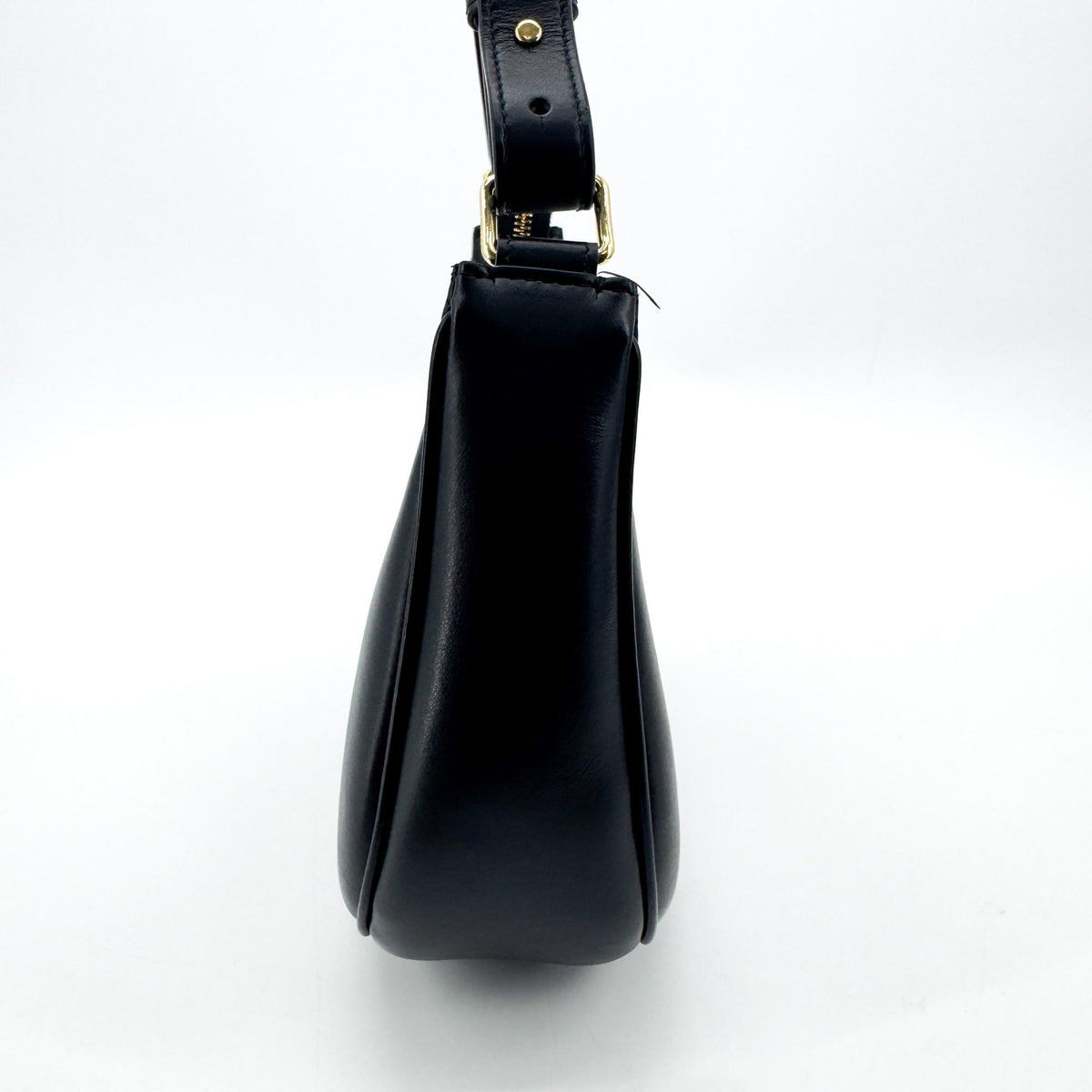 Celine Medium Ava Triomphe Bag Calfskin Black Gold Hardware