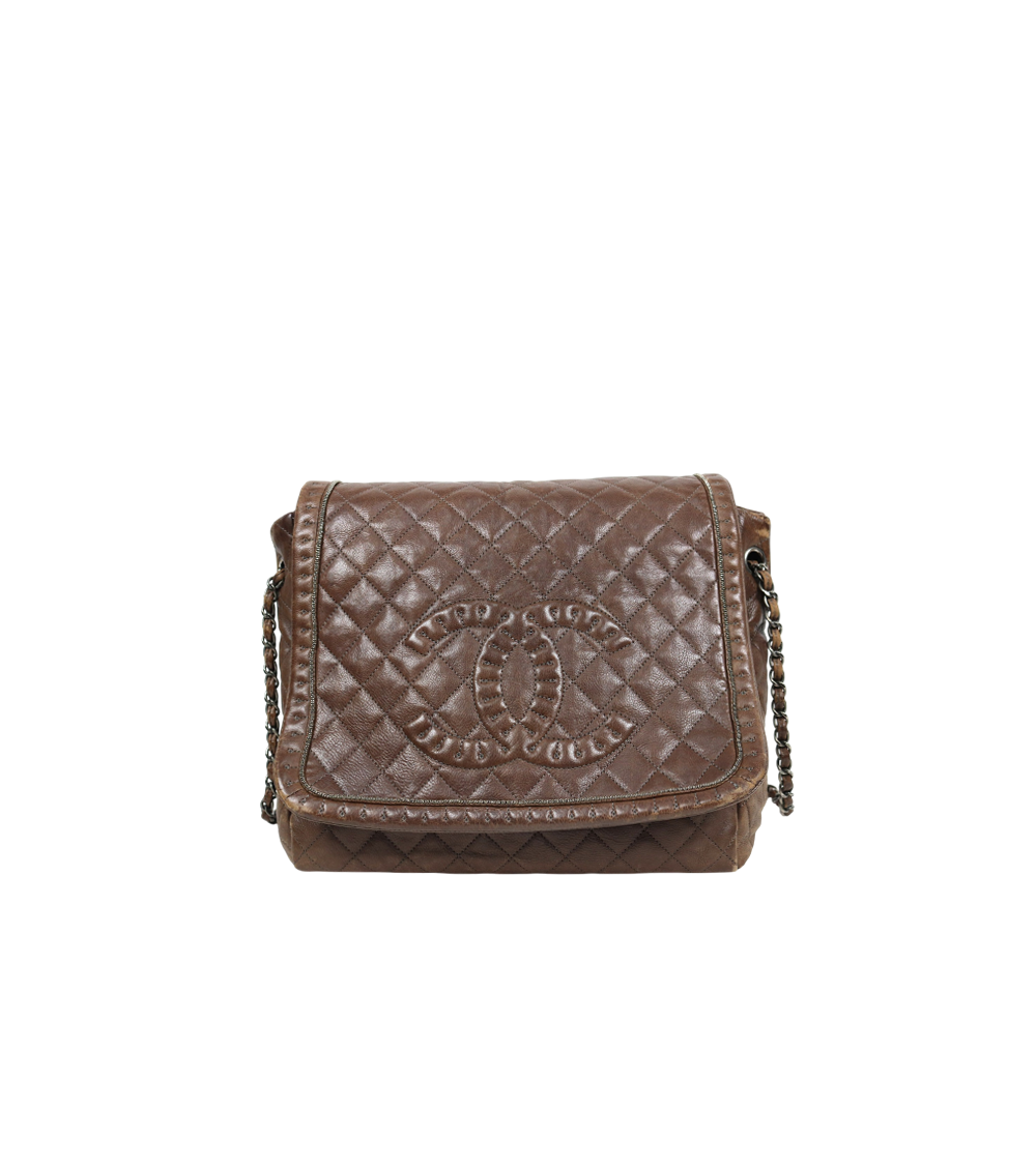 Chanel Brown Seasonal Chain Shoulder Bag