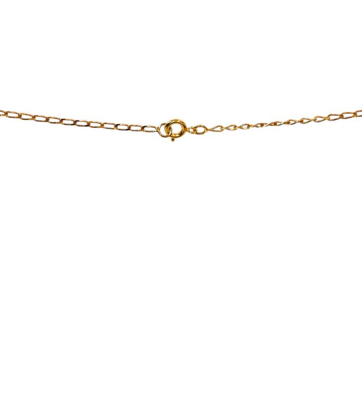 Céline Cubic Round Triomphe Gold Necklace