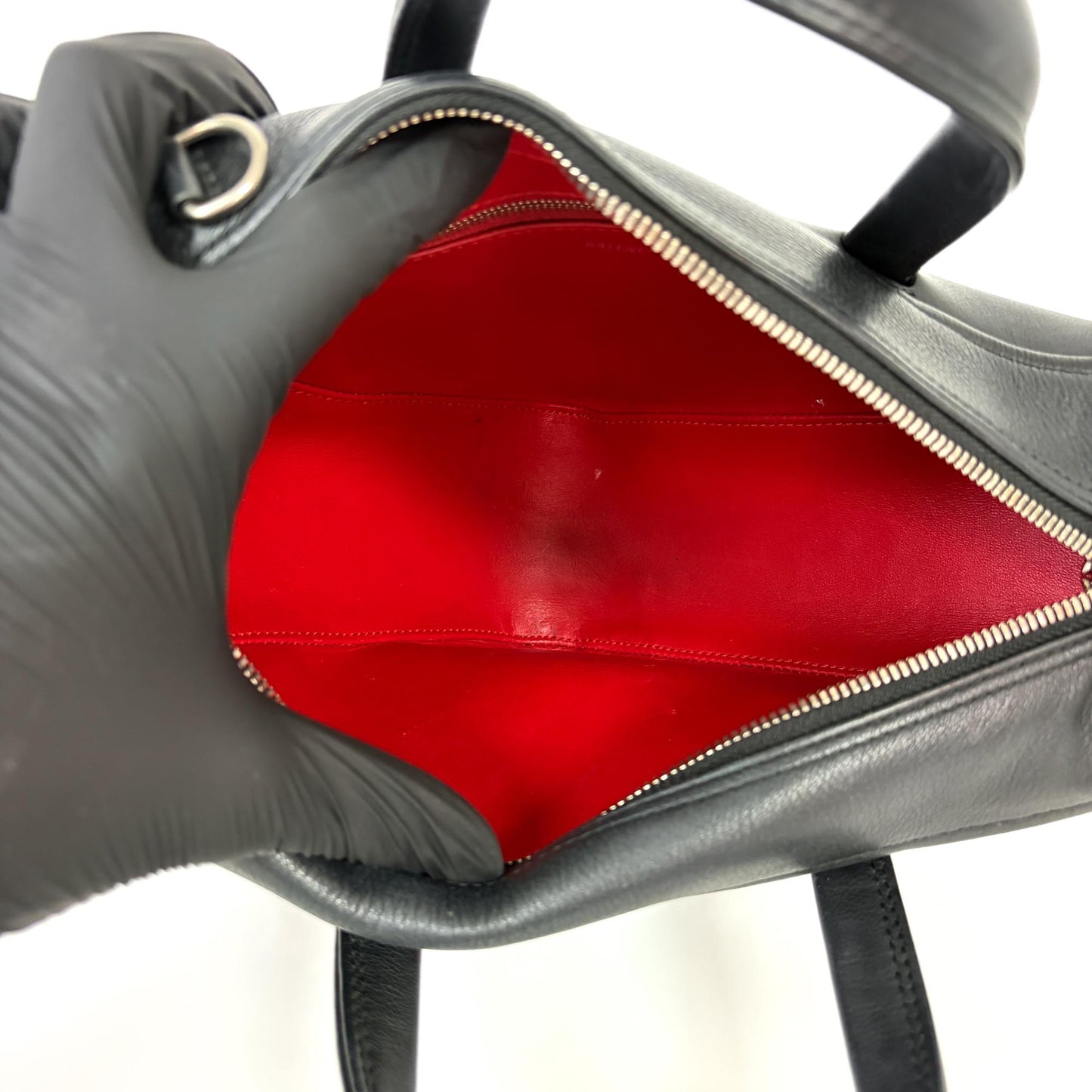 Balenciaga Logo Triangle Small Duffle Bag Black