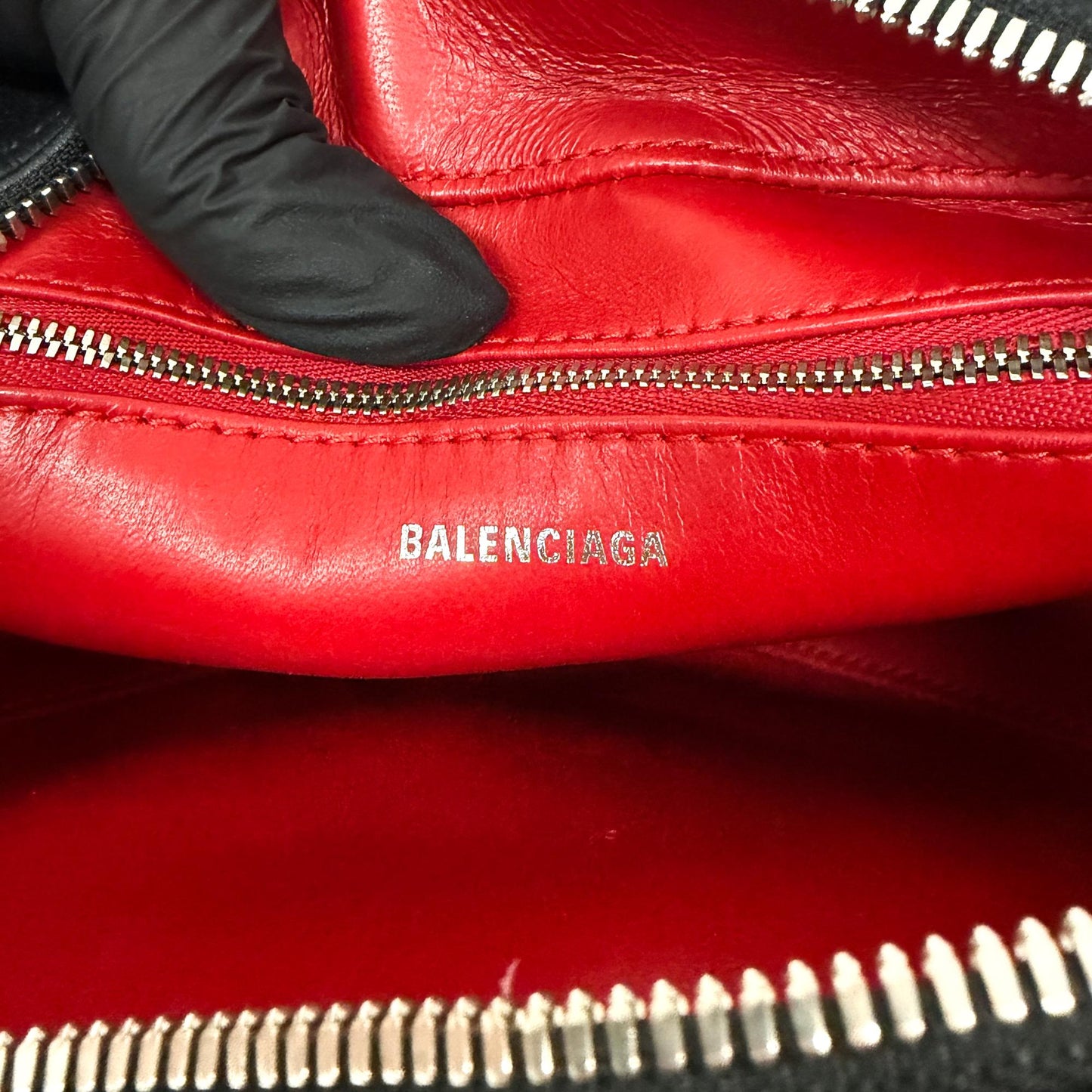 Balenciaga Logo Triangle Small Duffle Bag Black