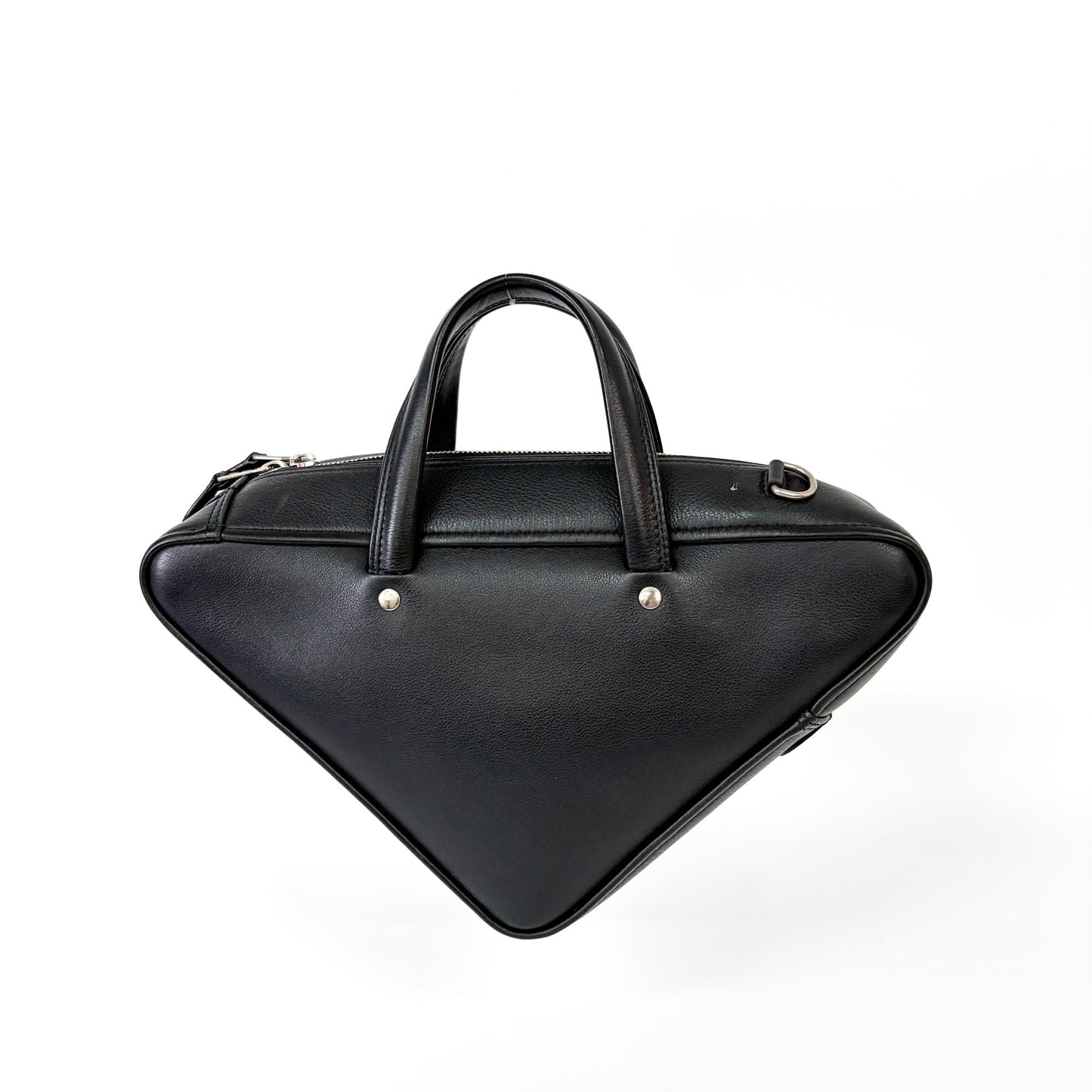 Balenciaga Logo Triangle Small Duffle Bag Black
