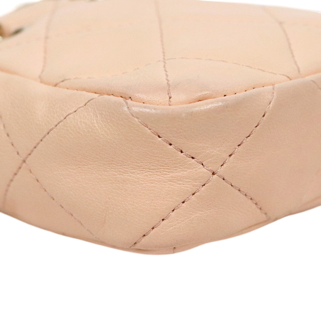 Chanel Pink Lambskin Quilted CC Mini Crossbody Bag