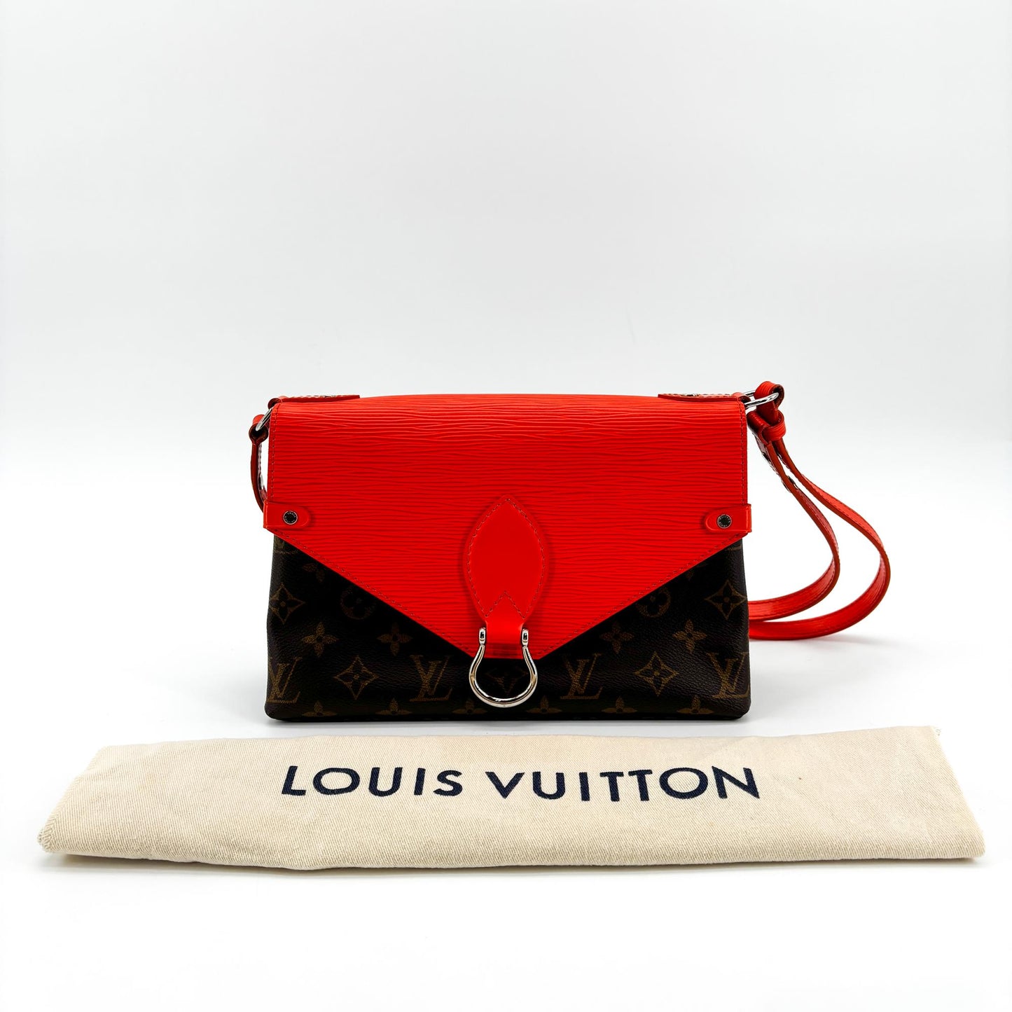Louis Vuitton Monogram Epi Saint Michel Red