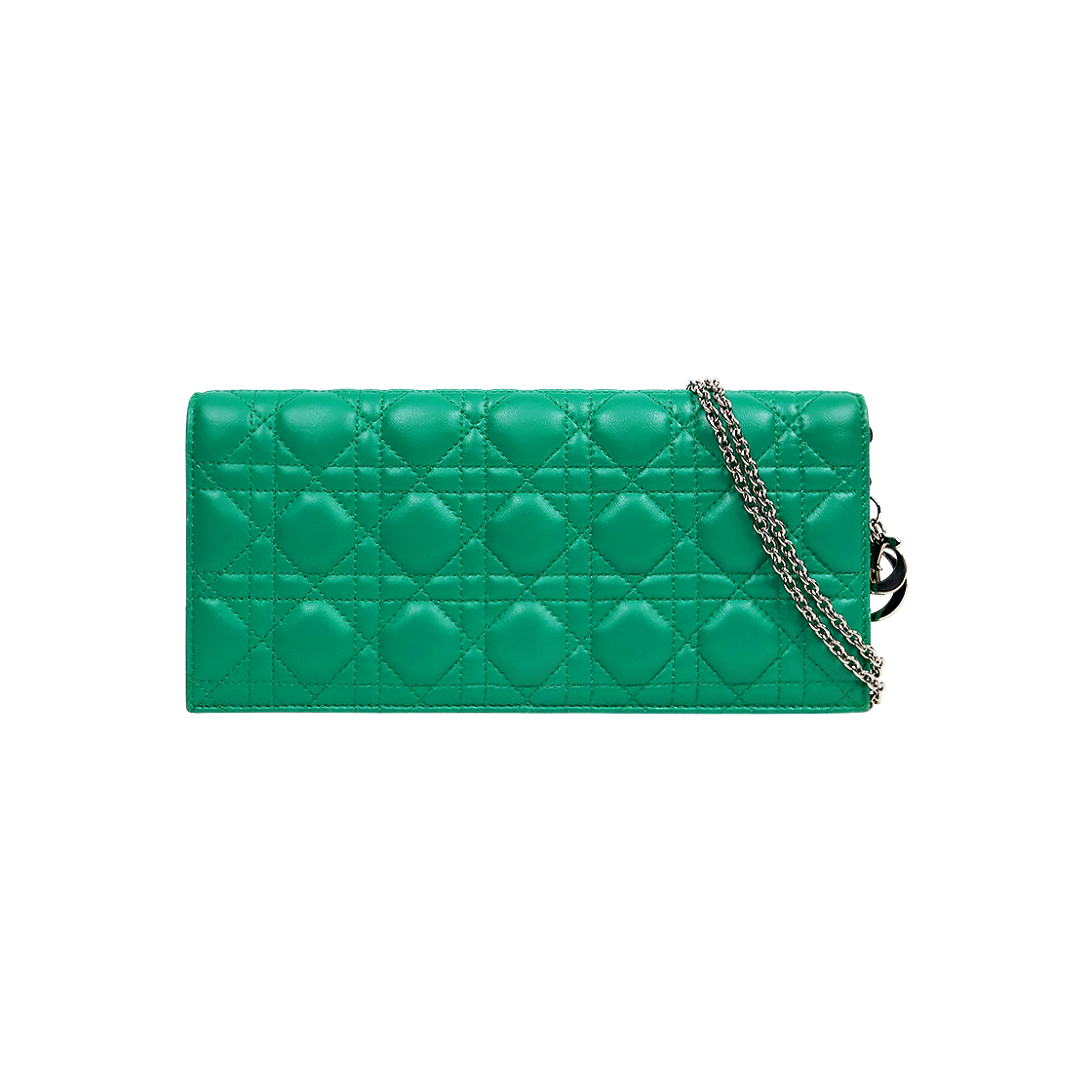 Dior Green Cannage Chain Crossbody Bag