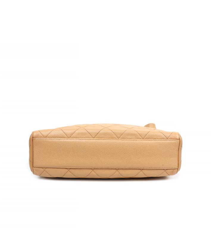 Chanel Beige Golden Ball Shoulder Bag