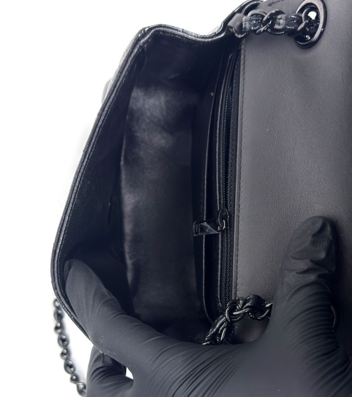 Chanel Black Chevron Petite Sac