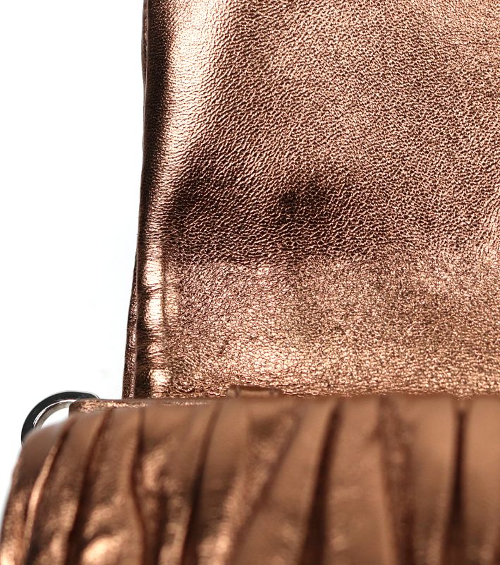 Miu Miu Gold Materasse Shoulder Bag