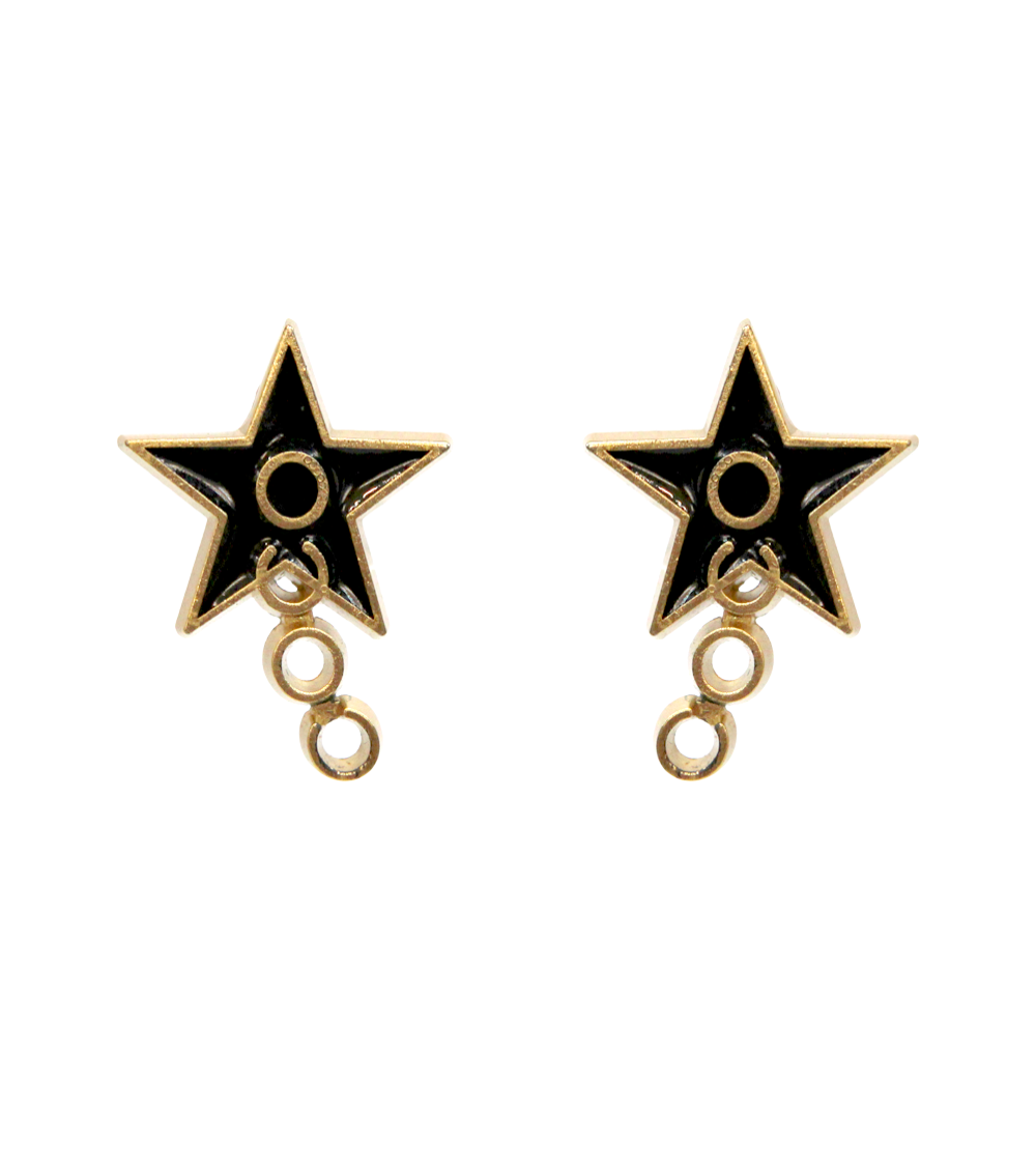 Chanel Coco Star Gold Earrings