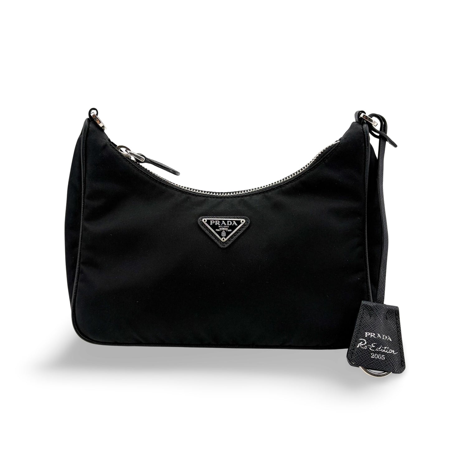 Prada Re-edition 2005 Nylon Shoulder Bag Black