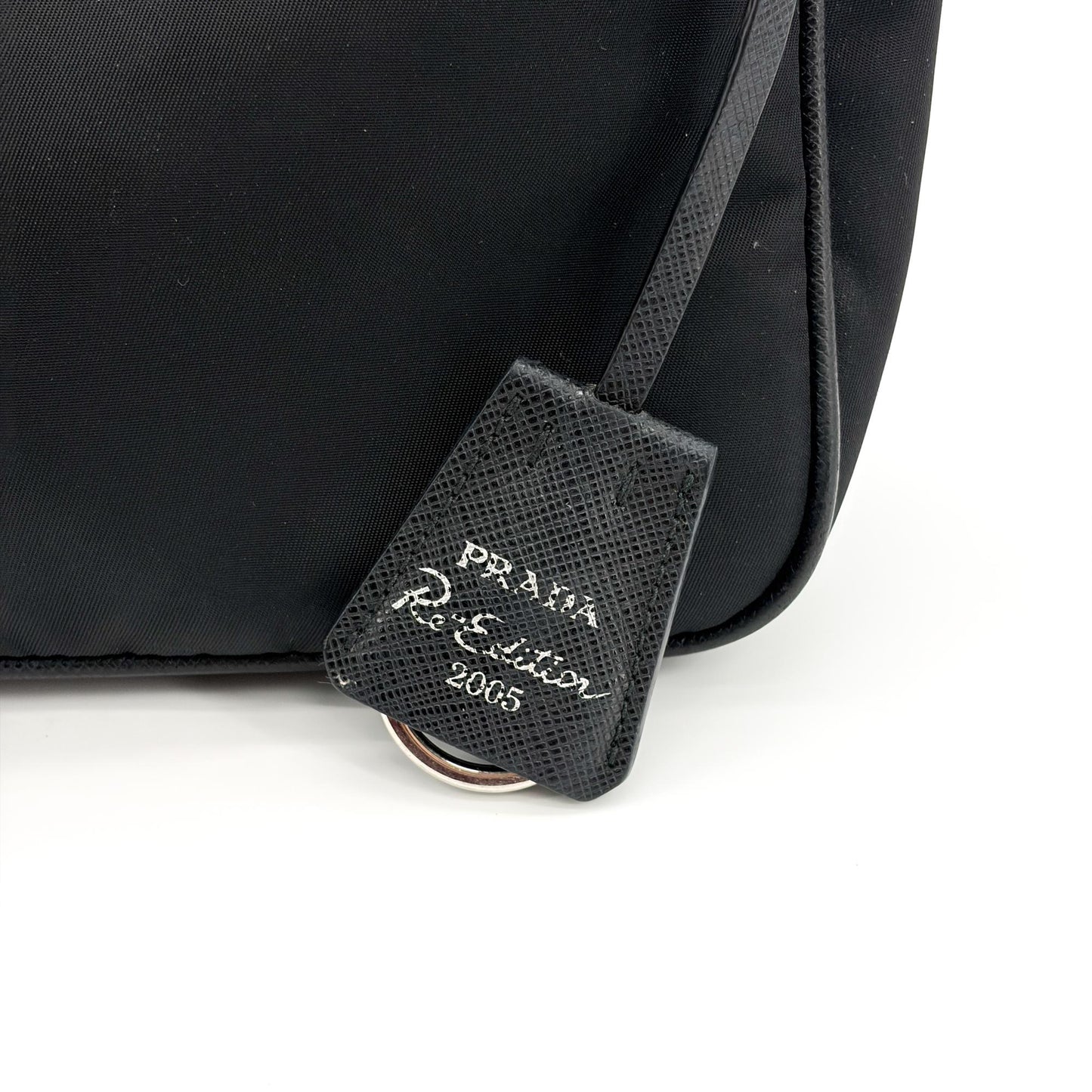 Prada Re-edition 2005 Nylon Shoulder Bag Black
