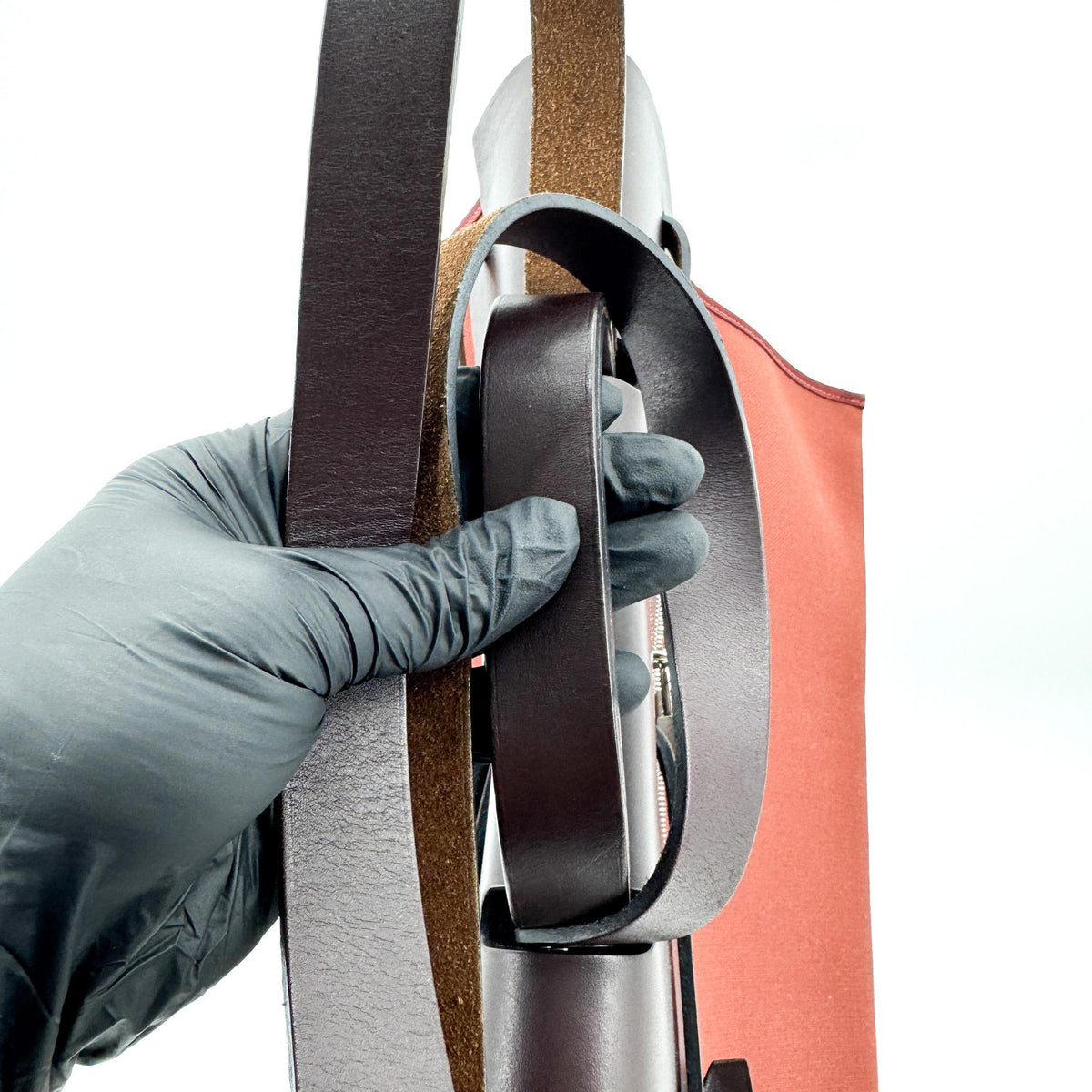 Hermès Herbag 31 PM Burgundy Brown Silver Hardware
