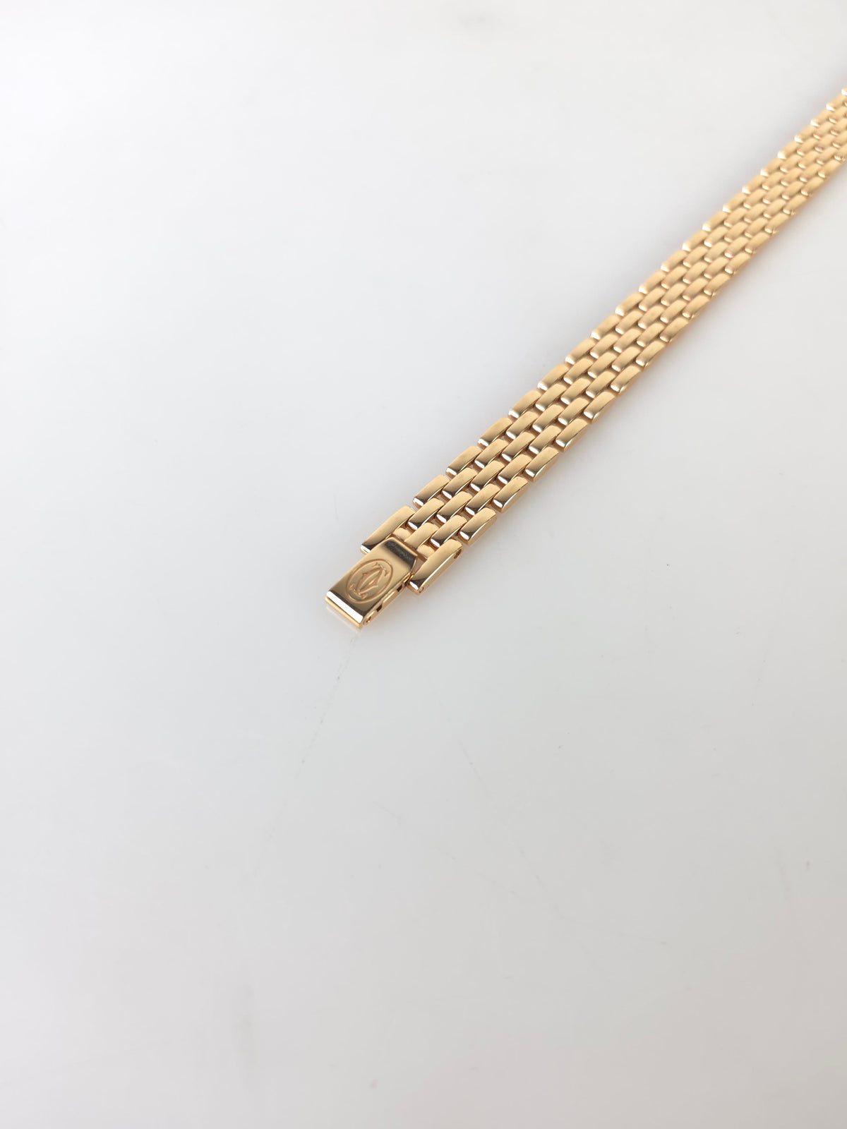 Small Panther Diamond 18K Gold Double Bracelet Watch