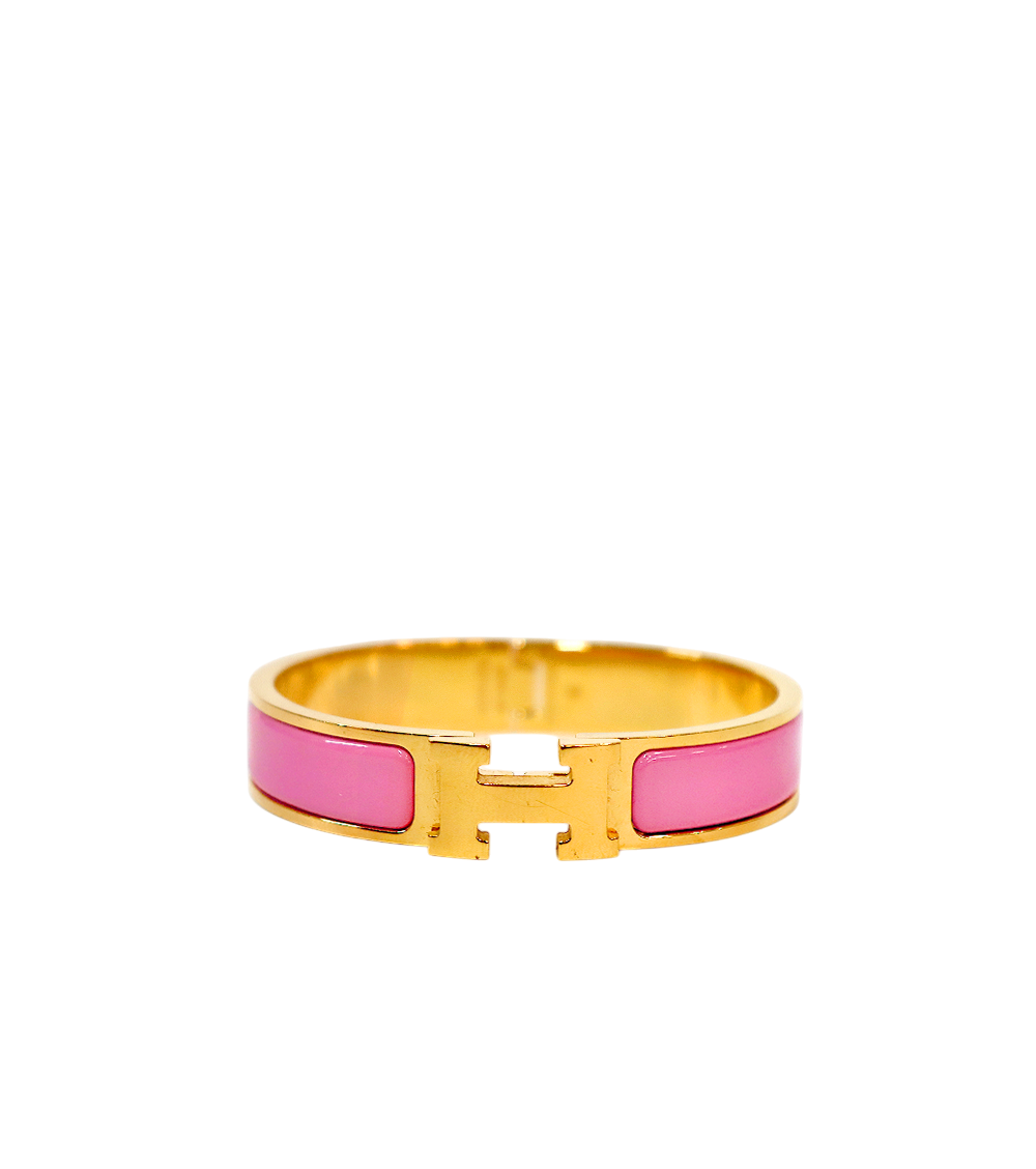 Hermès Pink Clic-a-Chou Bracelet