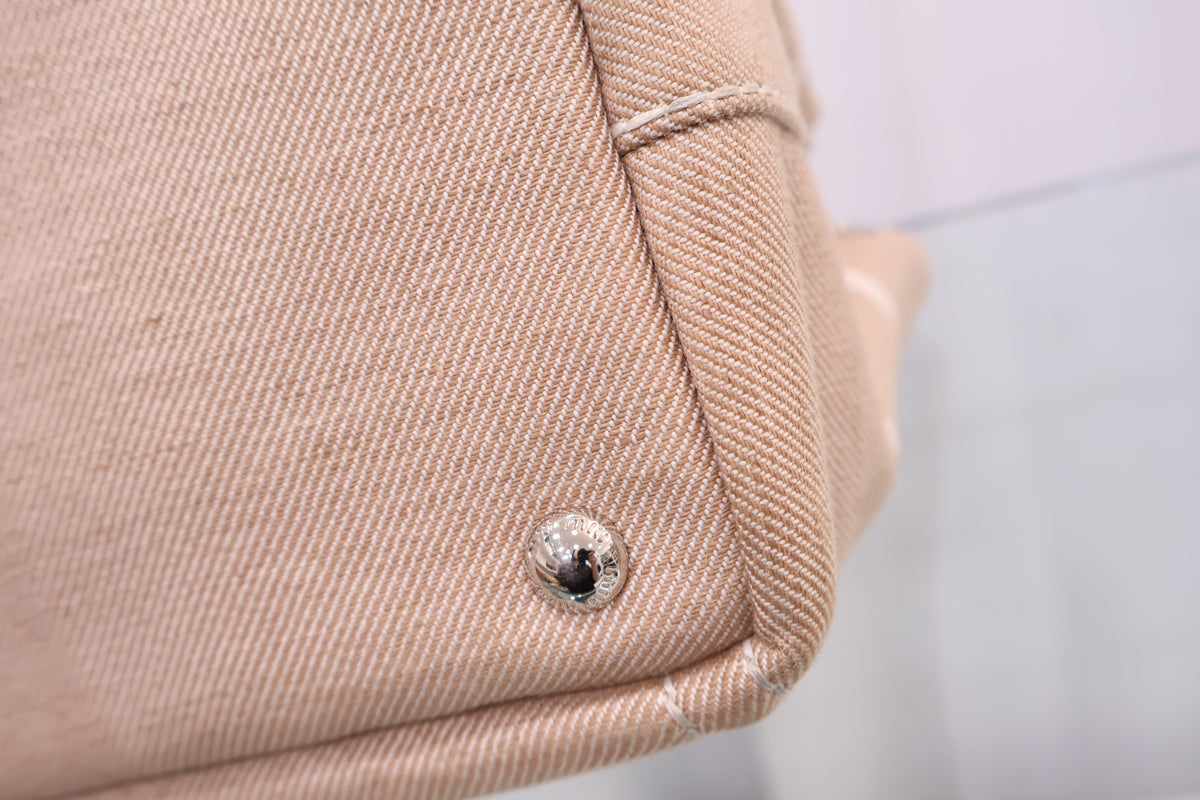 Logo Jacquard Camel Shoulder Tote Bag 5BA219
