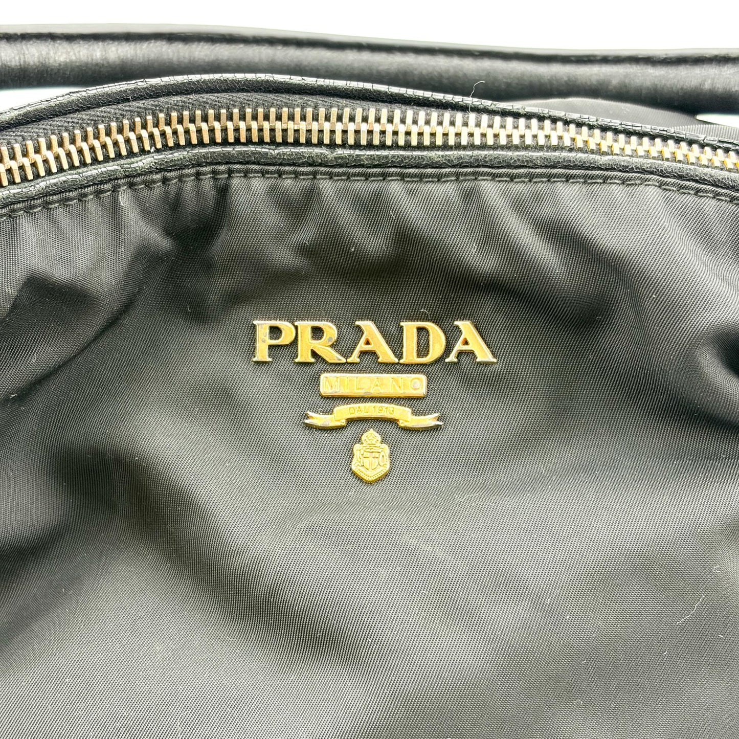 Prada Tessuto Nylon Shoulder Bag Black