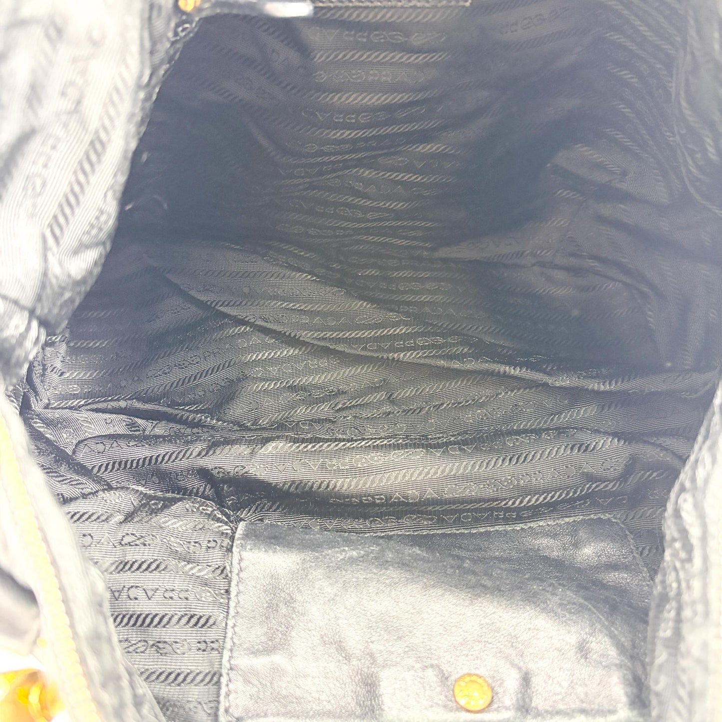 Prada Tessuto Nylon Shoulder Bag Black
