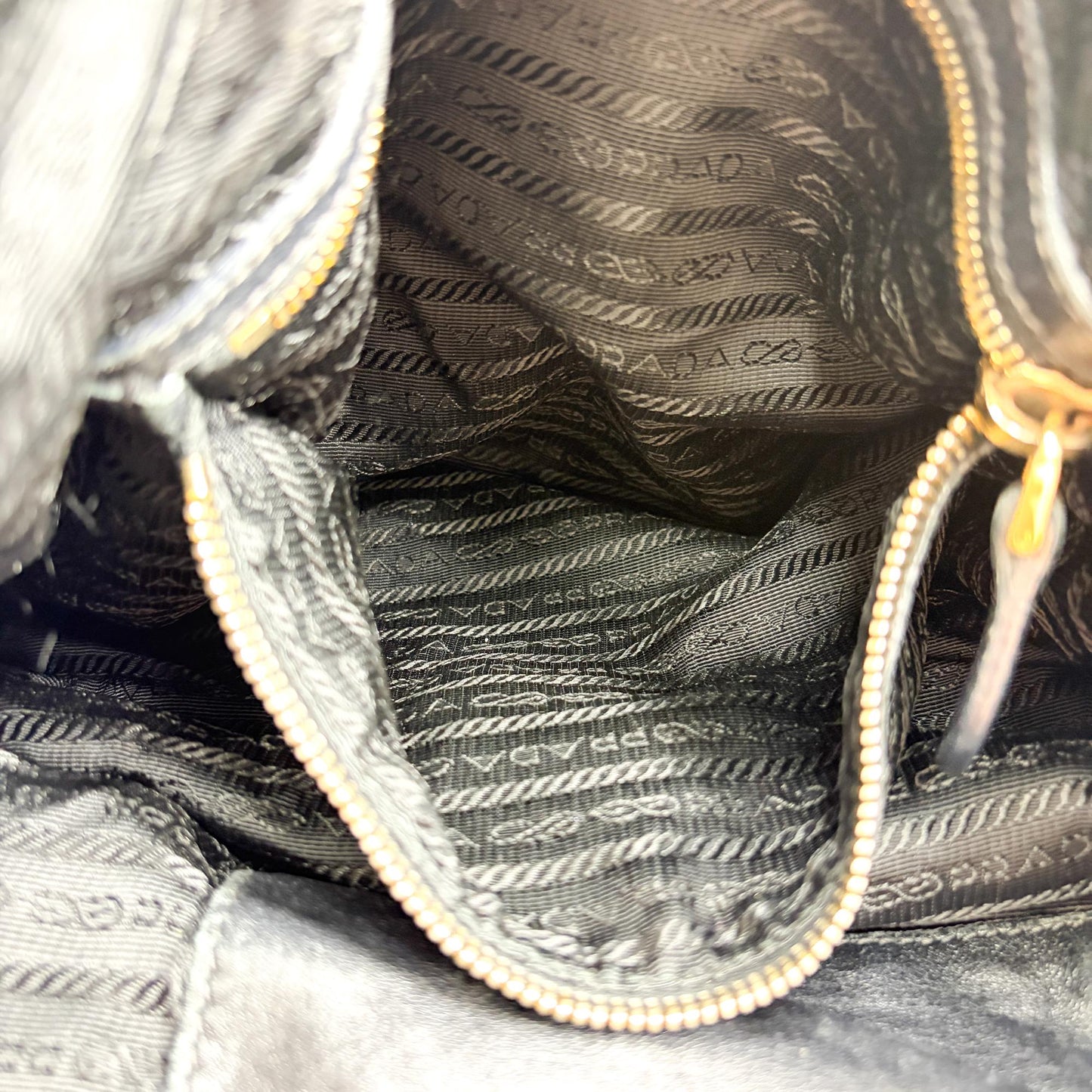 Prada Tessuto Nylon Shoulder Bag Black
