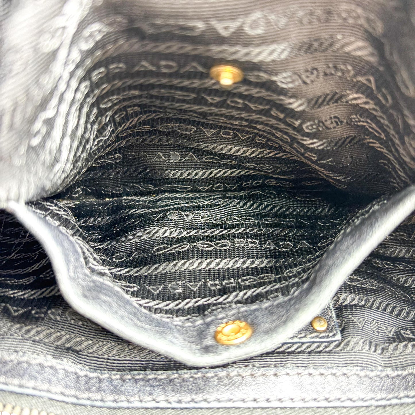 Prada Tessuto Nylon Shoulder Bag Black
