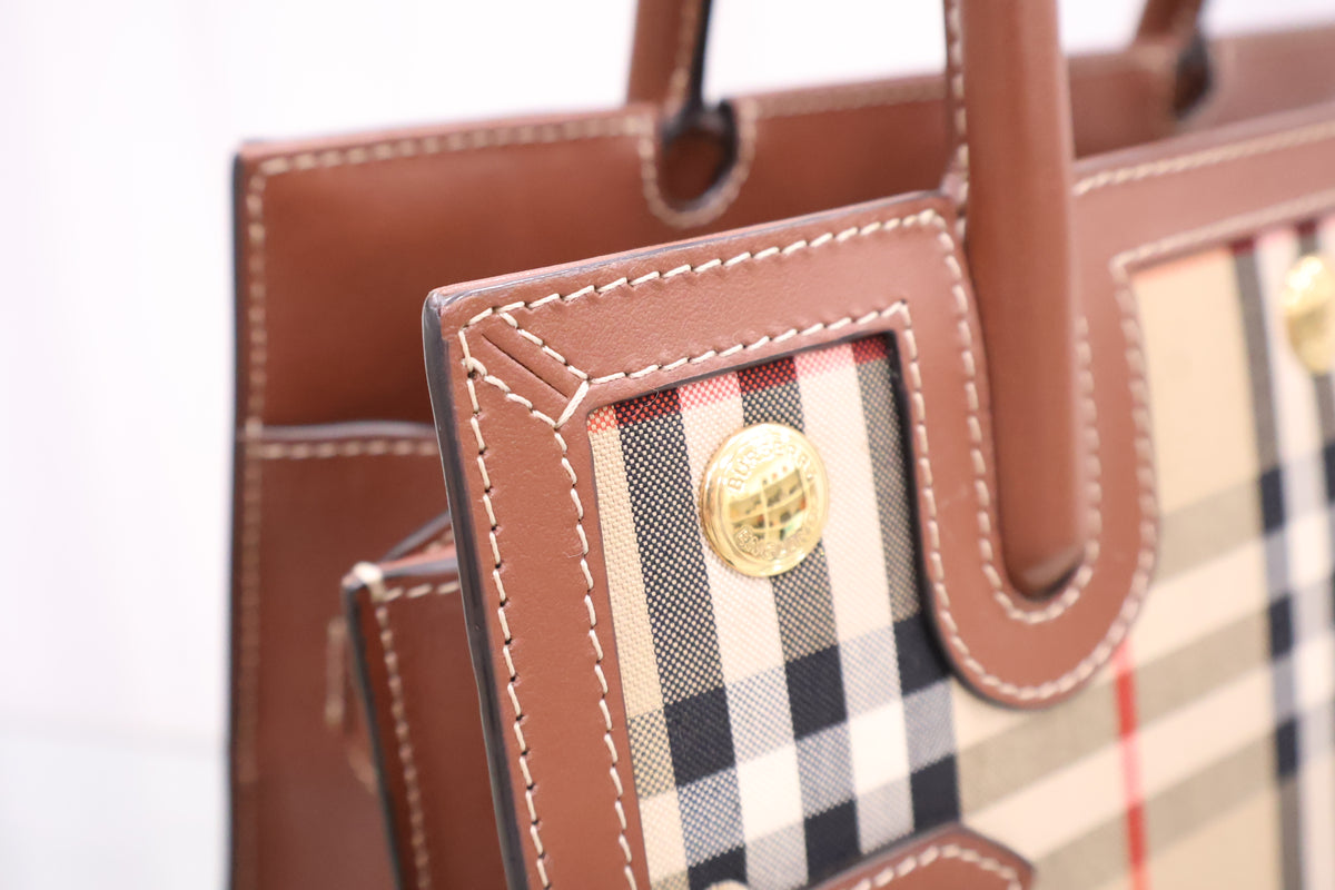 Baby Title Vintage Check Tote Bag 80252671