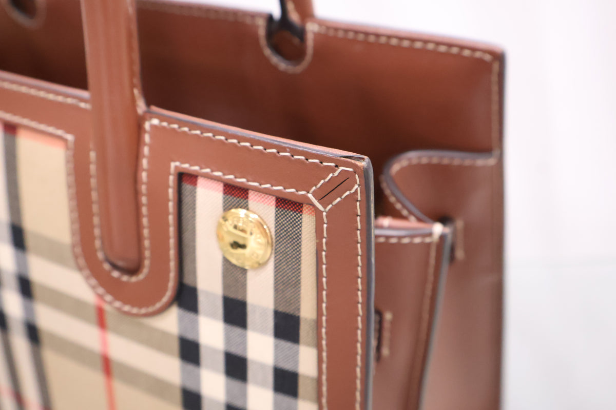 Baby Title Vintage Check Tote Bag 80252671