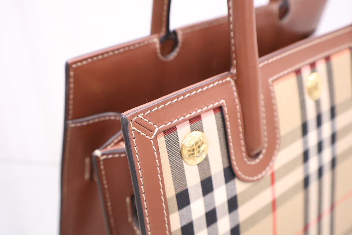 Baby Title Vintage Check Tote Bag 80252671
