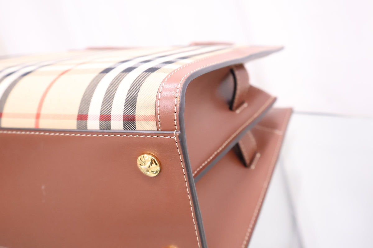 Baby Title Vintage Check Tote Bag 80252671