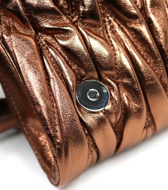 Miu Miu Gold Materasse Shoulder Bag