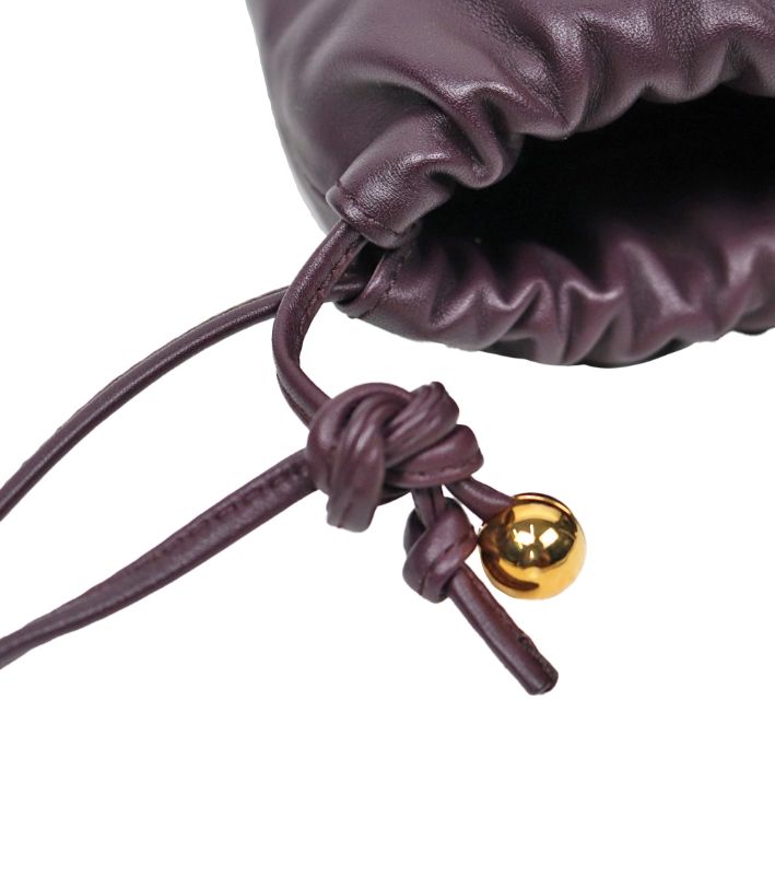 Bottega Veneta Mini Purple Leather Bulb Bag